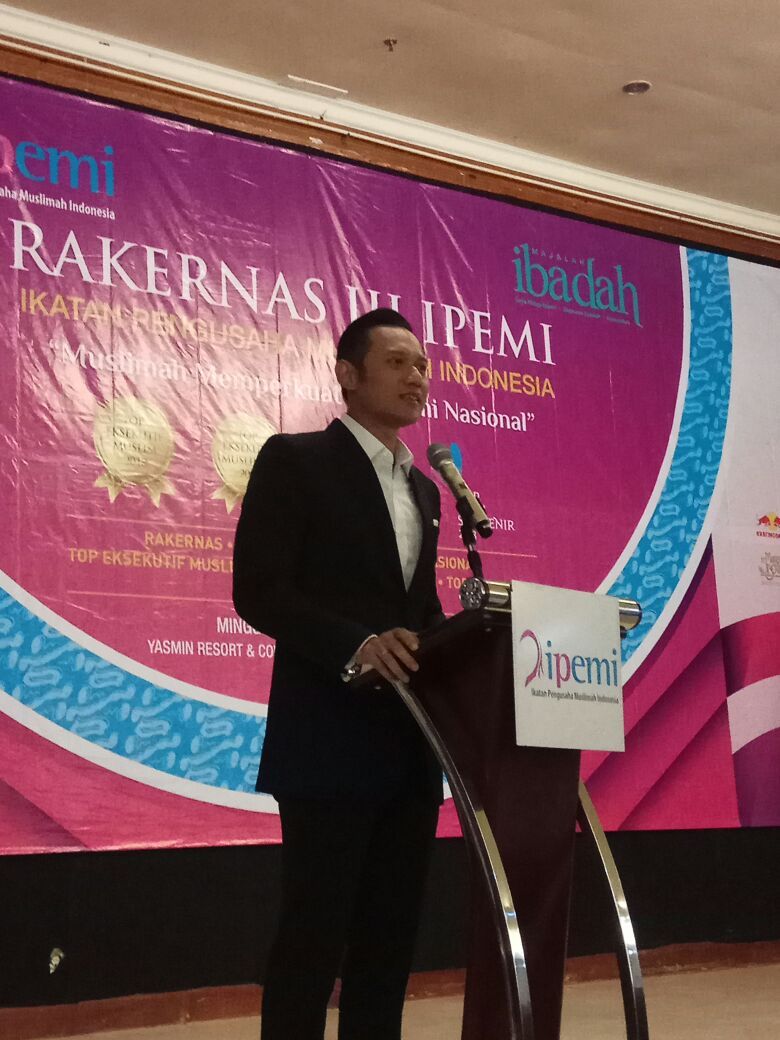 Hadiri Rakernas III IPEMI, AHY: “Kehadiran IPEMI Sangat Penting dan Menjadi Solusi bagi Perekonomian Nasional”