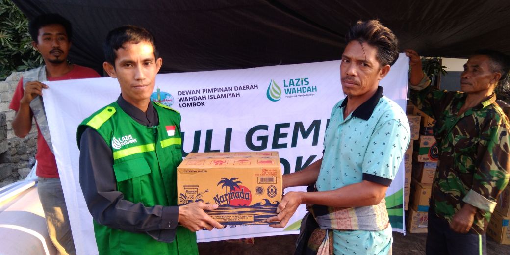 LAZIS Wahdah Mobilisasi Bantuan untuk Korban Gempa Lombok