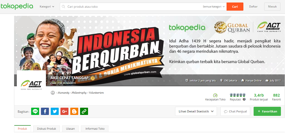 Mudahkan Kaum Urban, ACT Luncurkan Program Qurban Online