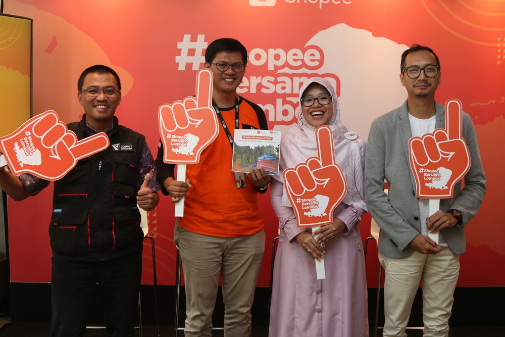 Gandeng ACT, Shopee Galang Donasi untuk Pemulihan Gempa Lombo