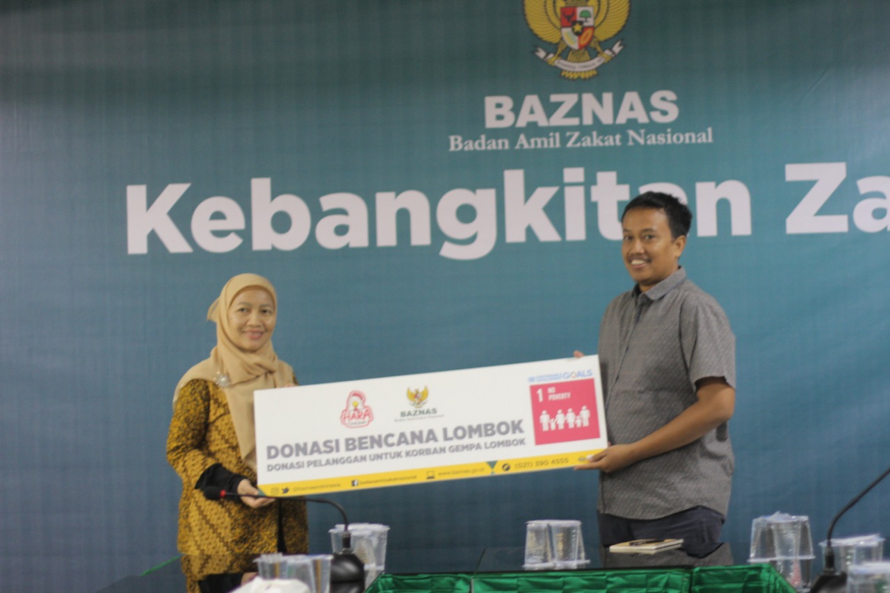 Hara Chicken Percayakan Donasi Lombok melalui BAZNAS