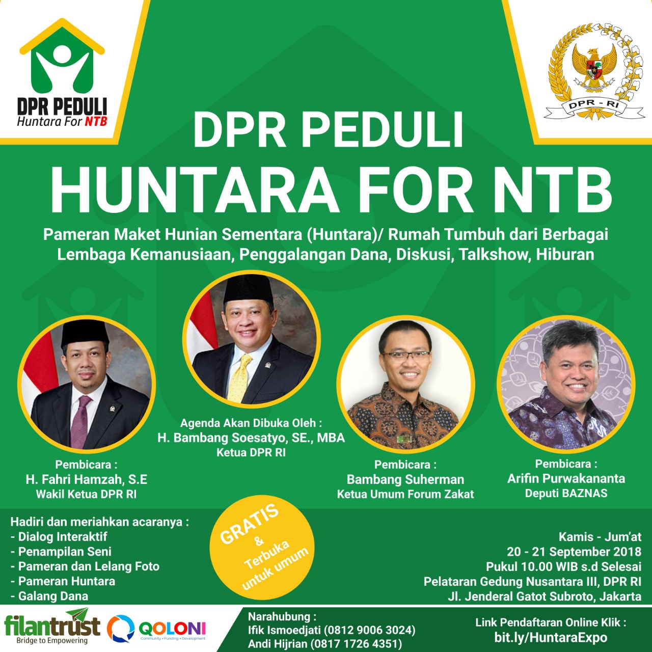 DPR RI Adakan Acara Pameran Huntara Terdampak Gempa NTB