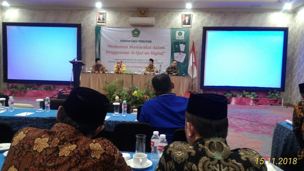 Kemenag Lakukan Penelitian Pengembangan Alquran Digital