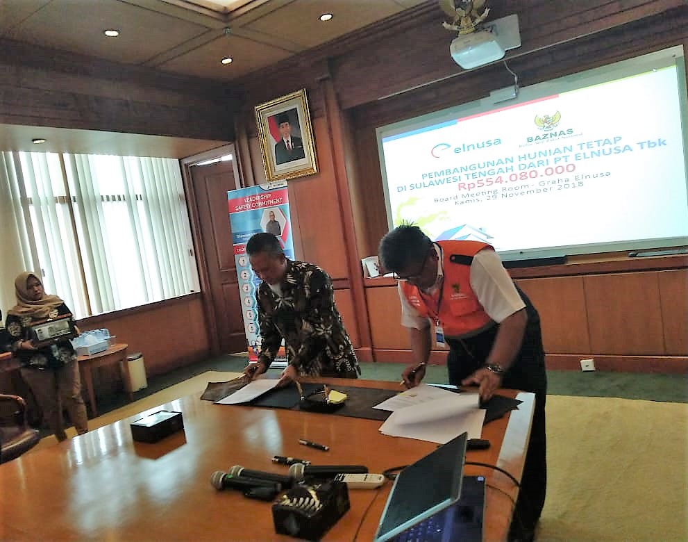 BAZNAS-ELNUSA Dirikan Hunian Tetap untuk Korban Gempa di Sulawesi Tengah