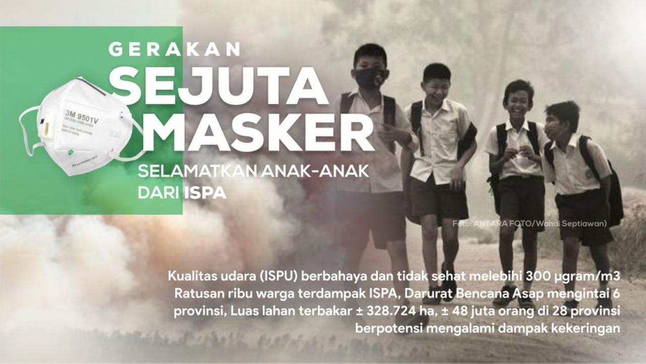 NU Care Galang Sejuta Masker untuk Warga Terdampak Karhutla