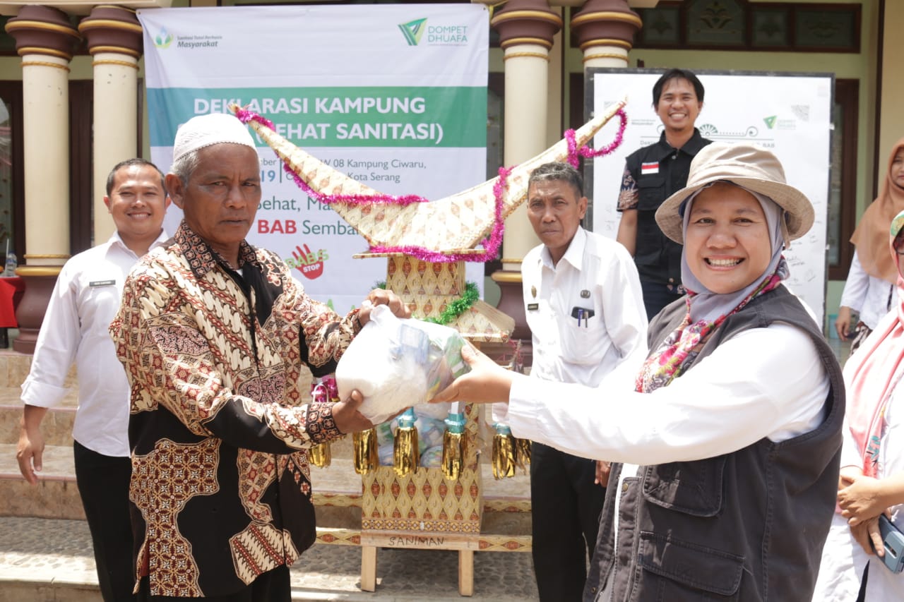 LKC Dompet Dhuafa Banten Dekalarasikan Kampung Sehat Sanitasi Di Serang