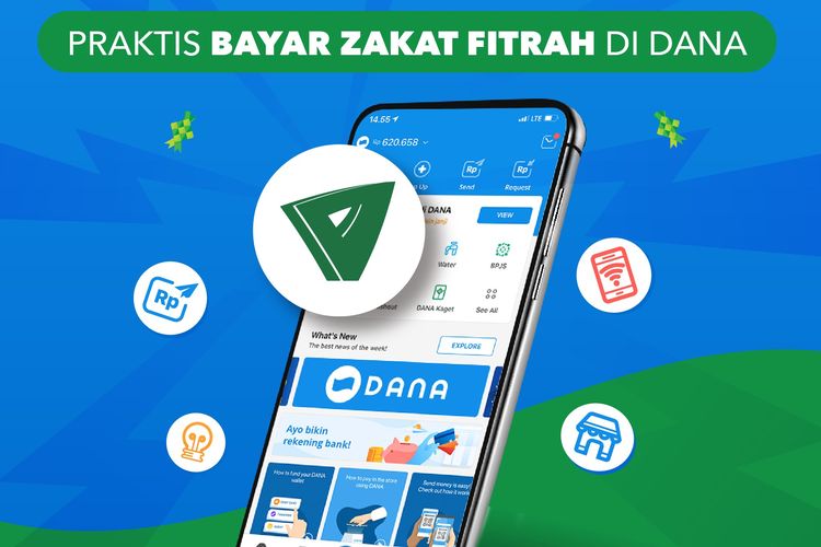 Layani Transaksi Zakat, DANA Gandeng Dompet Dhuafa dan Baznas