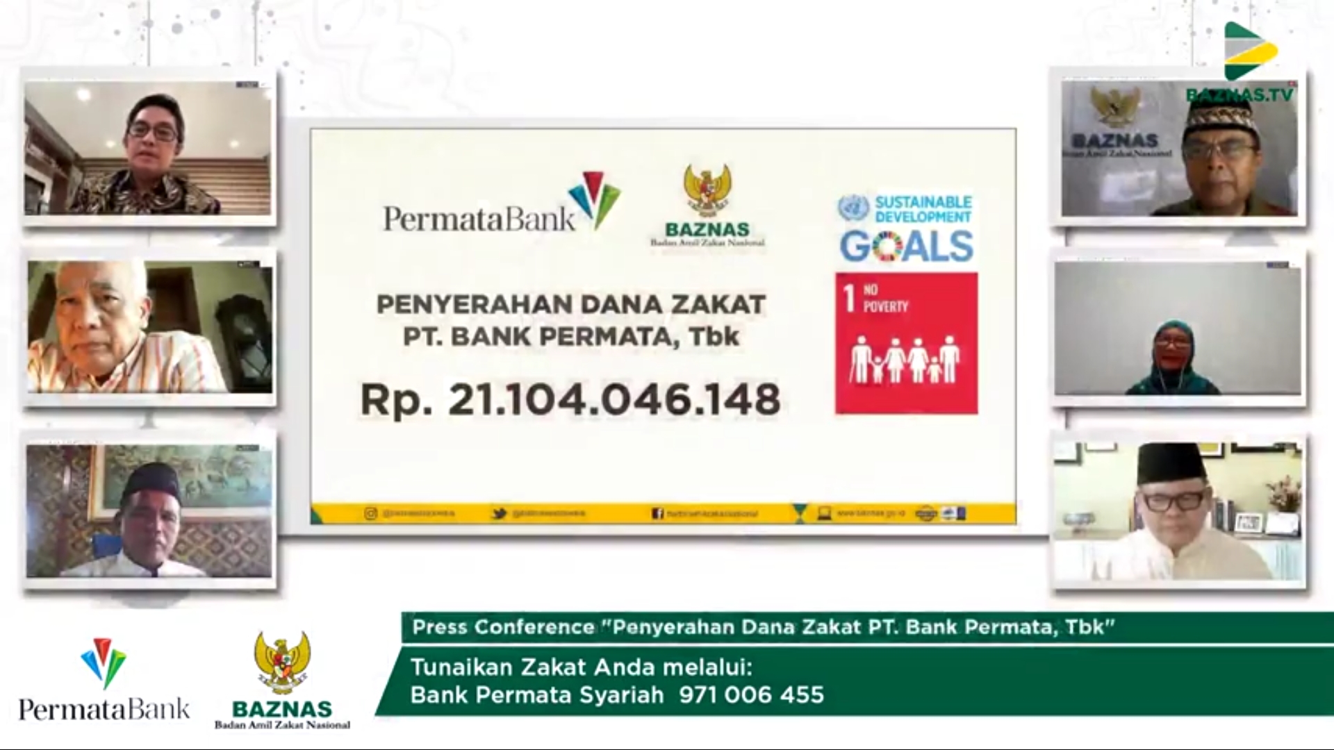 Permata Bank Salurkan Zalat Rp 21 Miliar Lewat Baznas