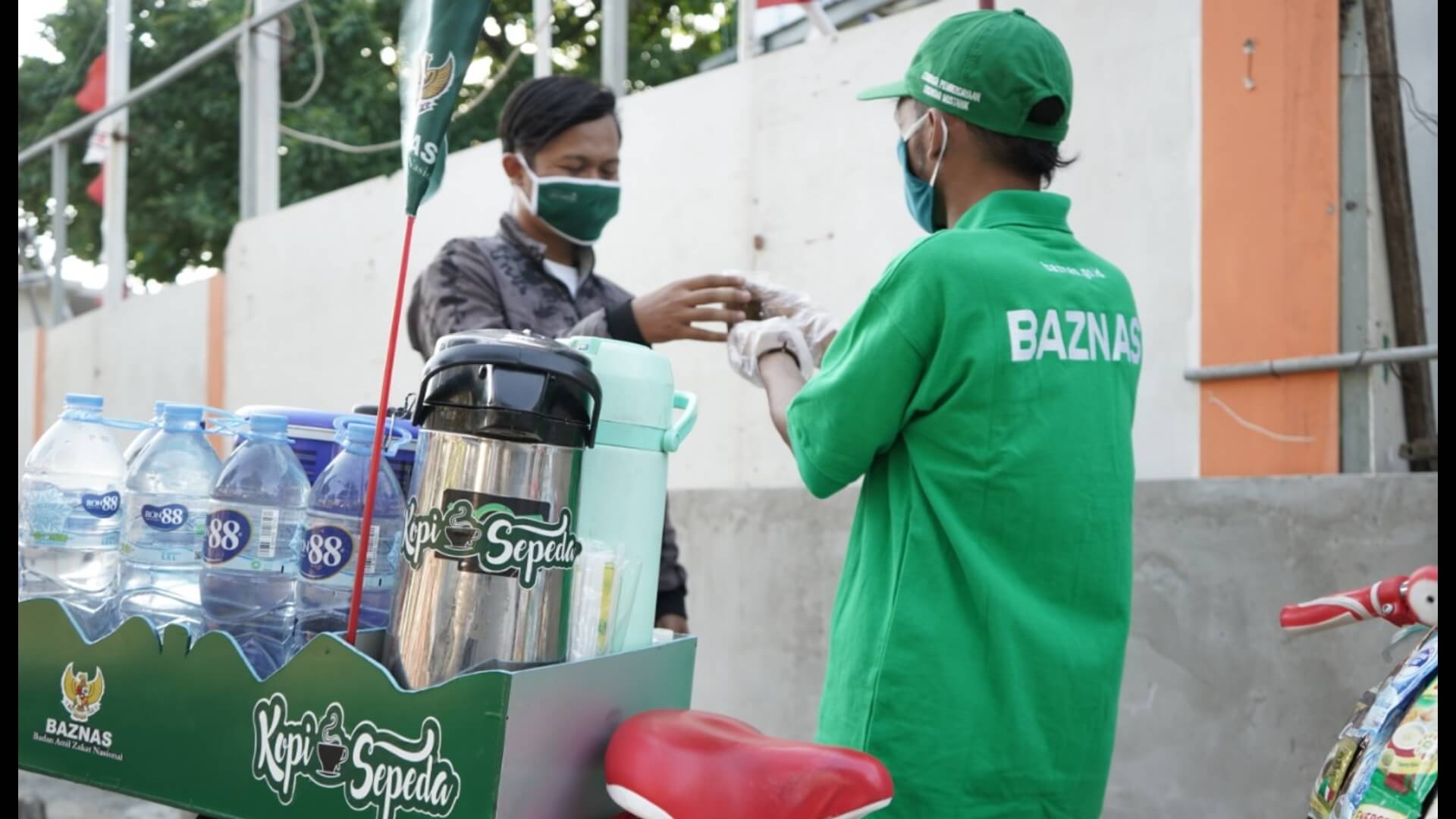 Kopi Sepeda BAZNAS Bantu Masyarakat Terdampak Pandemi