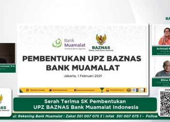 Baznas Resmikan UPZ Bank Muamalat Indonesia