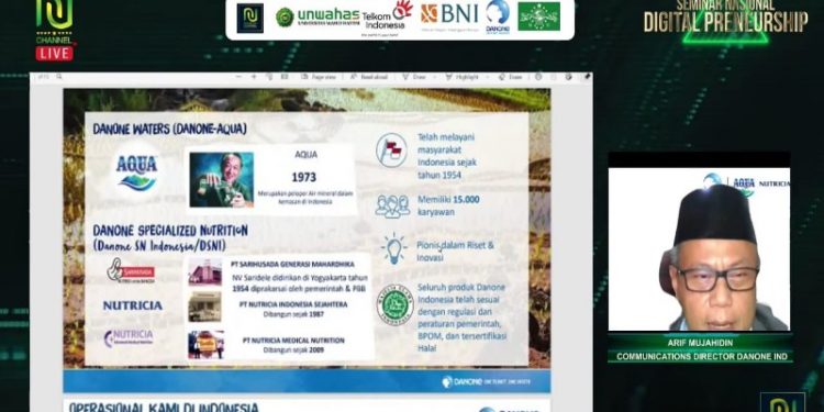 Danone Indonesia Dukung Program Digital Preneurship Nahdlatul Ulama