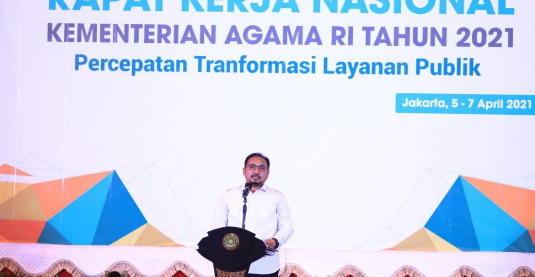 Buka Rakernas, Menag: Agama Harus Menjadi Inspirasi dan Layani Seluruh Agama