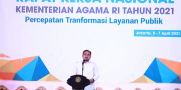 Buka Rakernas, Menag: Agama Harus Menjadi Inspirasi dan Layani Seluruh Agama