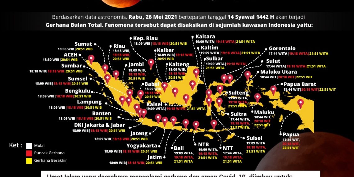 Ada Gerhana Bulan Total Rabu 26 Mei, Berikut Panduan Salat Gerhana saat Pandemi