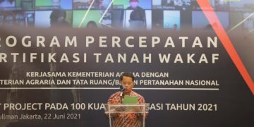 Kemenag Luncurkan Program Percepatan Sertifikasi Tanah Wakaf