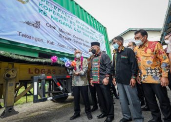 Ekspor 18 Kontainer Kopi Arabica Gayo Ke AS Dan Eropa Di Lepas MenkopUKM