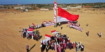 Warga Gaza Ikut Peringati HUT RI ke 76