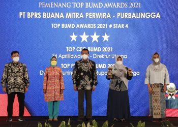 Catat Tren Kinerja Positif, BPRS Buana Mitra Perwira Raih Tiga Penghargaan TOP BUMD Awards 2021