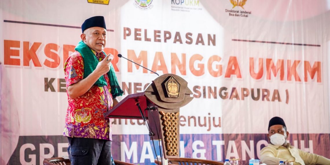 MenKopUKM Lepas Pengiriman Mangga Gresik ke Singapura