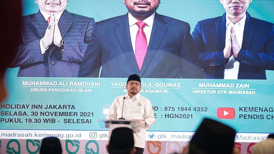 Malam Anugerah GTK Madrasah, Menag Janjikan Keberpihakan pada Guru