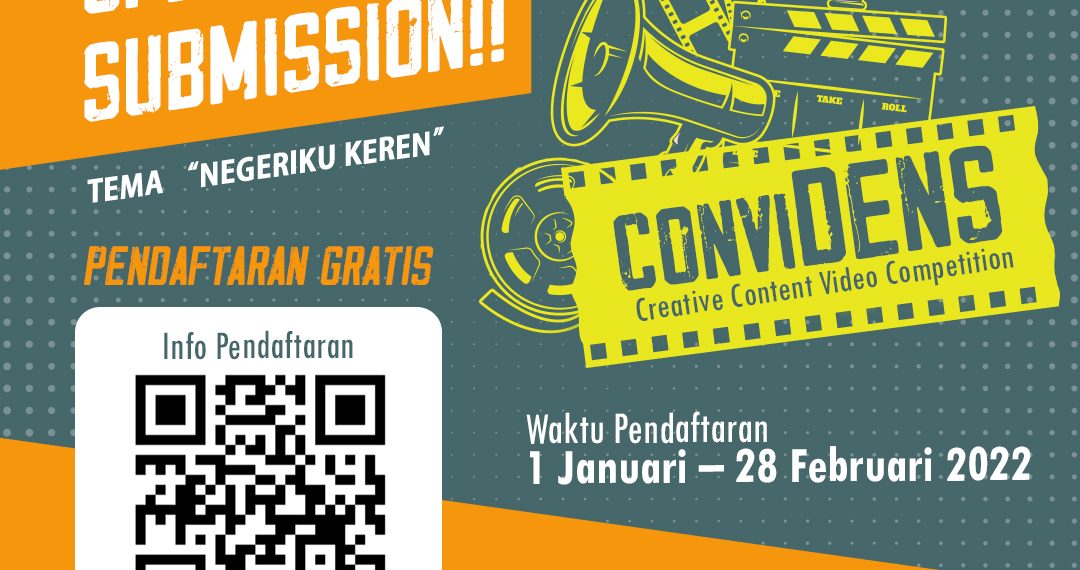 Pendaftaran Kompetisi Konten Video Kreatif ConviDENS 2022 Berhadiah Total 50 Juta Dibuka