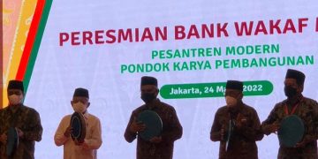 Wapres Resmikan Bank Wakaf Mikro Pondok Karya Pembangunan