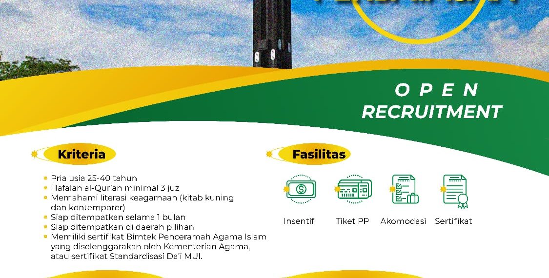 Minimal Hafal Qur’an 3 Juz, Kemenag Buka Rekrutmen Da’i Perbatasan
