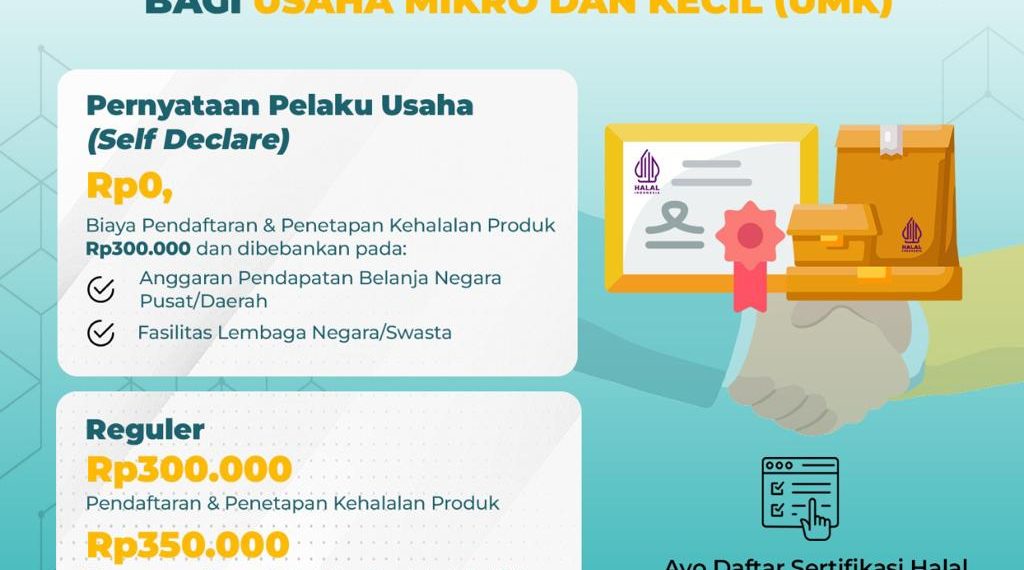 Sertifikasi Halal Gratis Dibuka, BPJPH Siapkan 25.000 Kuota untuk UMK