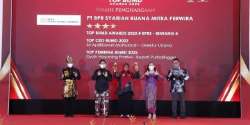 BPRS Buana Mitra Perwira Raih Tiga TOP BUMD Awards 2022