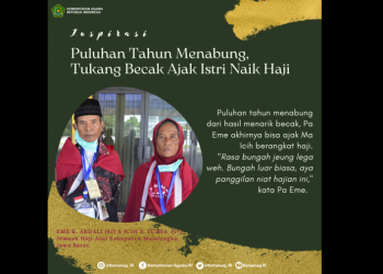 Puluhan Tahun Menabung, Tukang Becak Ajak Istri Naik Haji