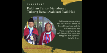 Puluhan Tahun Menabung, Tukang Becak Ajak Istri Naik Haji