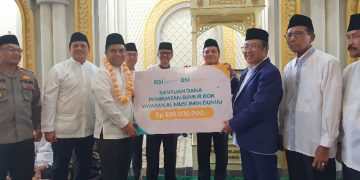 BSI dan BSI Maslahat Beri Bantuan Yayasan Al Muslimin Dumai, Dana Pembuatan Sumur Bor
