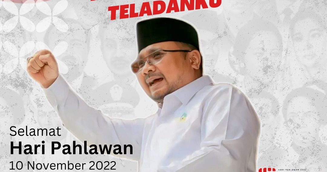 Hari Pahlawan, Menag: Mari Korbankan Waktu dan Pikiran untuk Kemajuan Pembangunan
