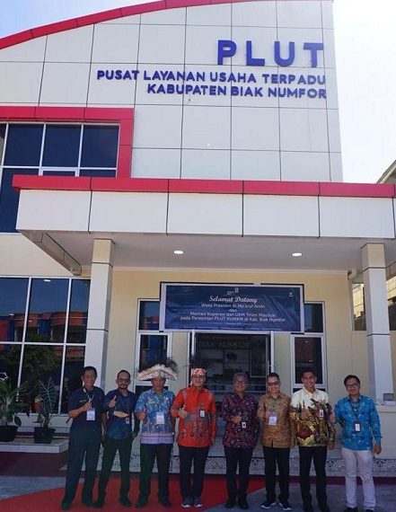 PLUT KUMKM di Kabupaten Biak Numfor Papua Diresmikan Wakil Presiden RI Ma’ruf Amin