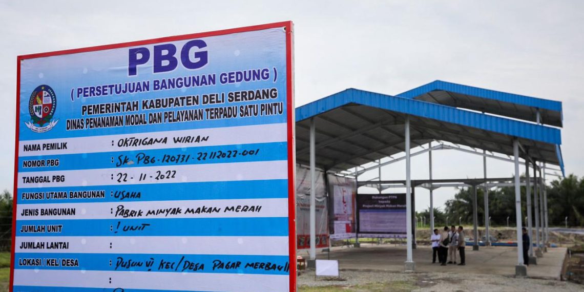 Pabrik Minyak Makan Merah di Sumut Akan Segera Beroperasi Di Awal 2023