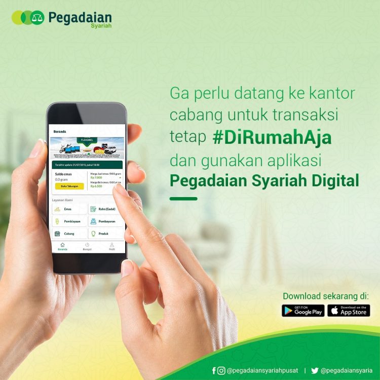 Pengguna Aplikasi Pegadaian Syariah Naik Menjadi 589 Ribu Orang