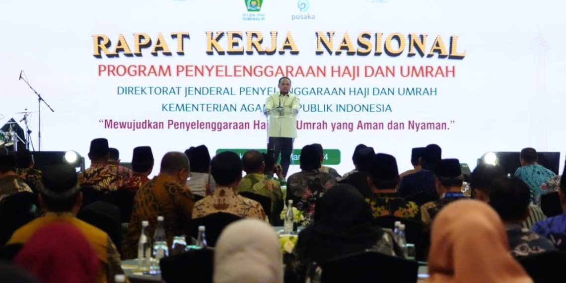 Buka Rakernas PHU, Menag Tekankan Layanan Haji Ramah Lansia hingga Umrah Backpacker