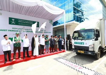 BAZNAS Bersama KSrelief Distribusikan 7.965 Bantuan Paket Pangan Ramadhan