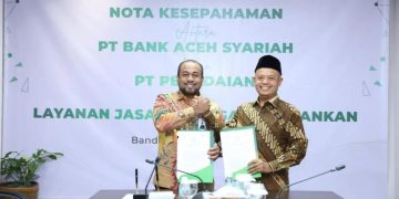 Bank Aceh dan Pegadaian Sepakati Peningkatan Layanan Digital