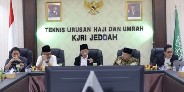 Menag Pimpin Rakor di KUH Jeddah, Tinjau Progres Persiapan Haji 2025