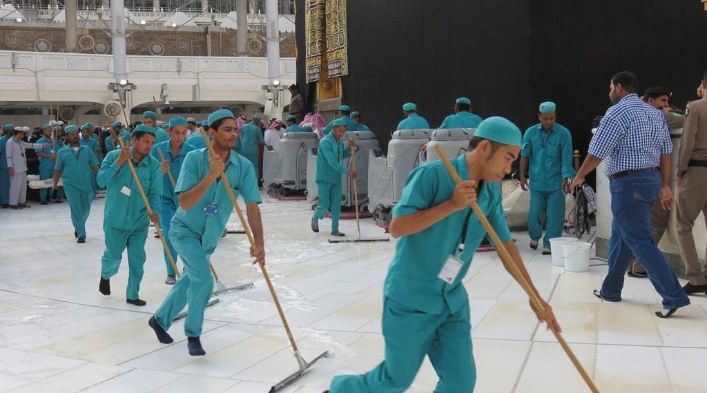 Hanya Butuh Waktu 35 Menit!, Begini Proses Rutin Pembersihan di Masjidil Haram