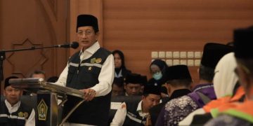 Lepas Kloter Pertama Jemaah Haji, Menag: Ini Bukan Sekadar Perjalanan, Tapi Ibadah Spiritual