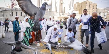 Mau Salat di Masjidil Haram Malah Terkena Kotoran Merpati, Apakah Najis?
