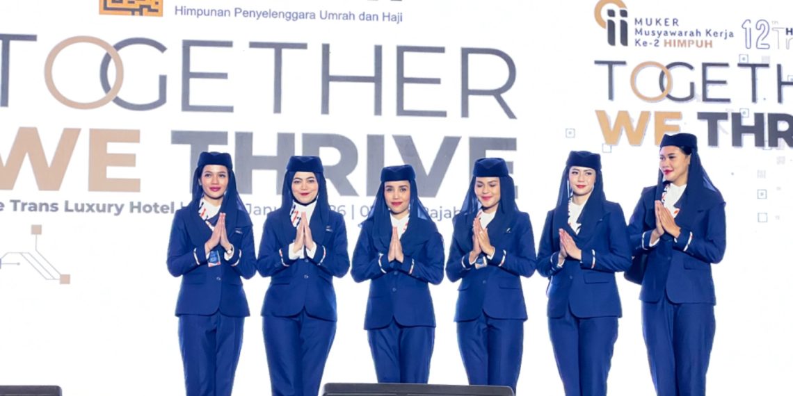 Mukhtara Air Pamerkan Seragam Awak Kabin Jelang Operasi Umrah 2026