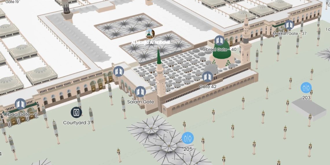 Cegah Jemaah Tersesat, Masjid Nabawi Kini Dilengkapi Peta Digital