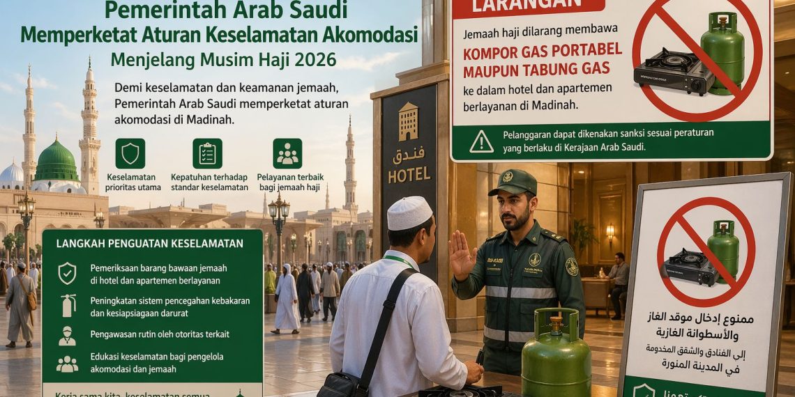 Catat! Jemaah Haji Dilarang Bawa Kompor Gas Portabel ke Hotel di Madinah