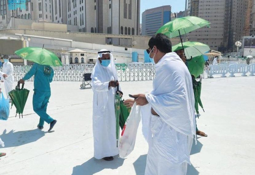 Payung Gratis Tersedia di Masjidil Haram, Jemaah Umrah Wajib Tahu Lokasinya